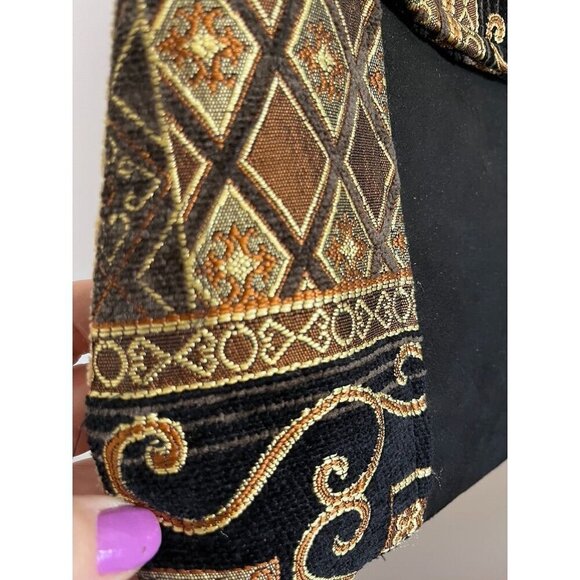 Tapestry Floral Crossbody Boho Western Retro 80s Tribal Funky Artsy Classic Chic - Picture 3 of 11